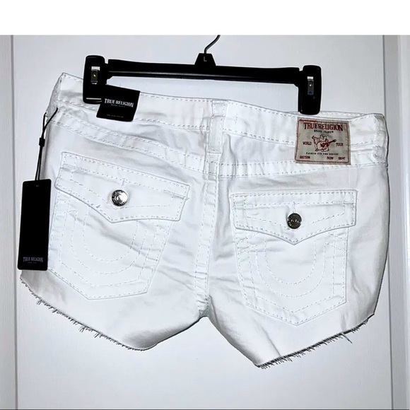 DESIGNER Jean Shorts True Religion Size 28 available NWT - Picture 2 of 8